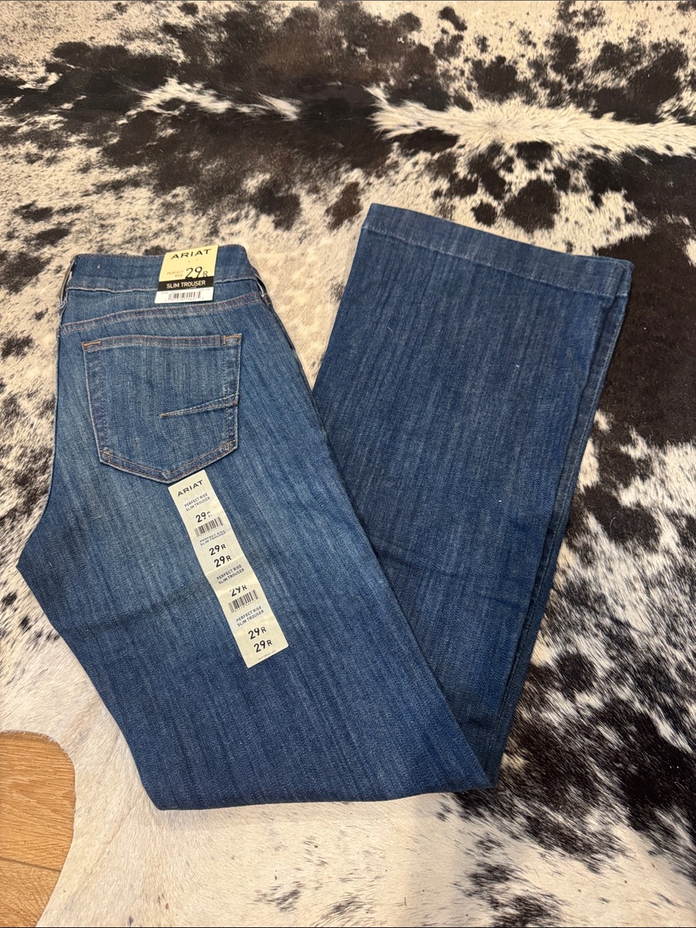 Ariat Women's Dark Blue Perfect Rise Slim Trouser Denim Jeans